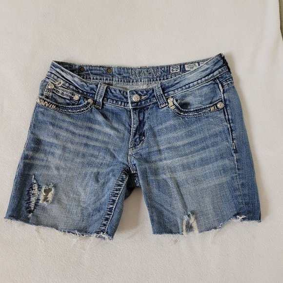 Miss Me Denim Cut Off Jean Shorts 29 - Picture 1 of 7